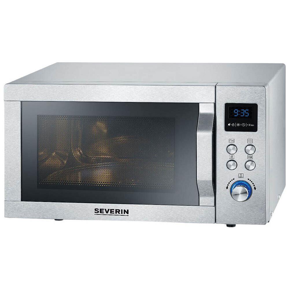 Microonde Severin MW7774, con Grill e Aria Calda, Argento, - Foto 2