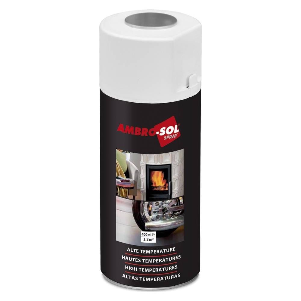 Vernice Spray Alte Temperature Alluminio Argento Bomboletta Smalto V400temp2 - Foto 2