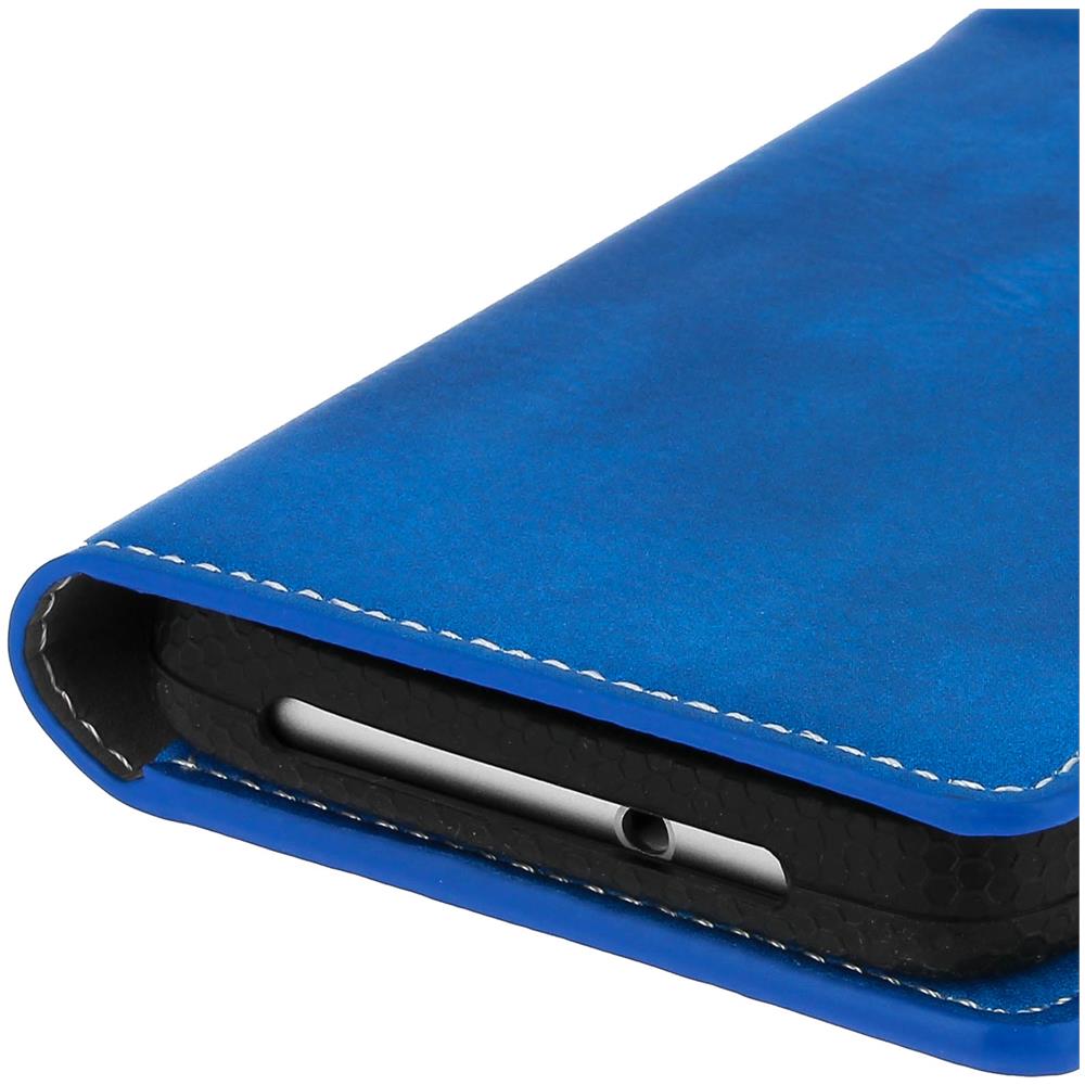 Custodia Smartphone 5.5' A 6.0' Universale Portafoglio Blu Slide Cover - Foto 10
