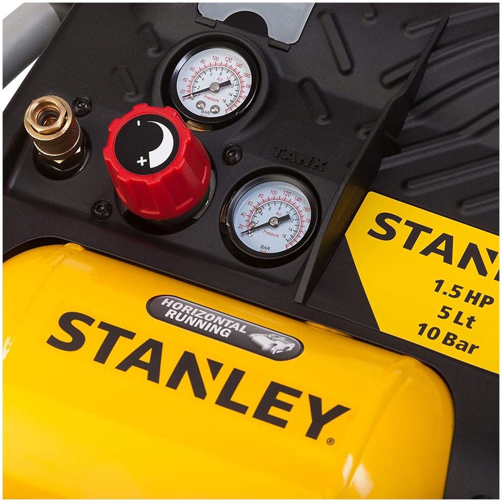 Compressore Ad Aria Portatile Casa Viaggi Auto DN200/10/5 230v / 1100w Nero / Giallo - Foto 7