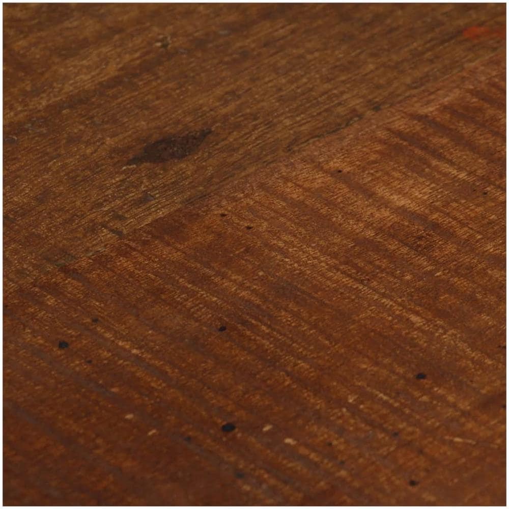 Sedie Da Bar 4 Pz Legno Massello Di Recupero Marrone Scuro - Foto 2