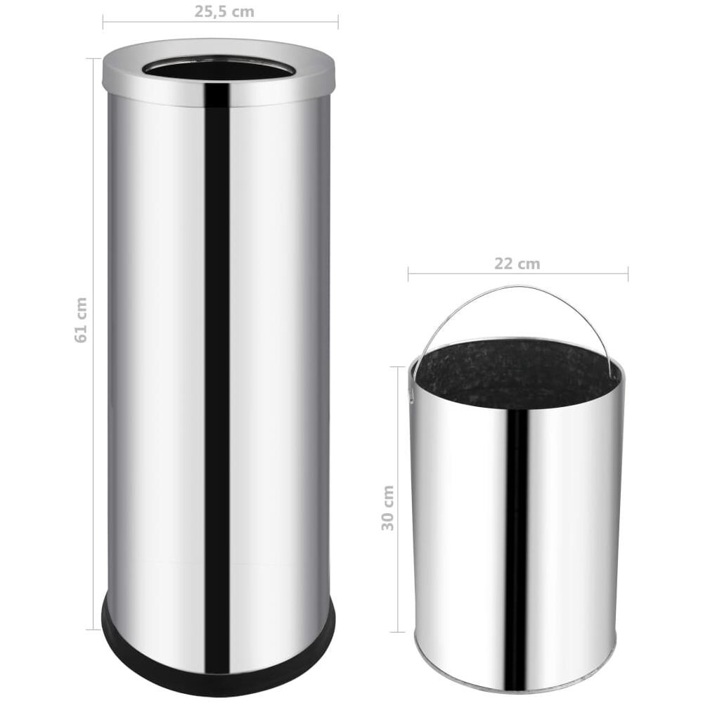 Pattumiera Da Albergo 32 L In Acciaio Inox - Foto 6