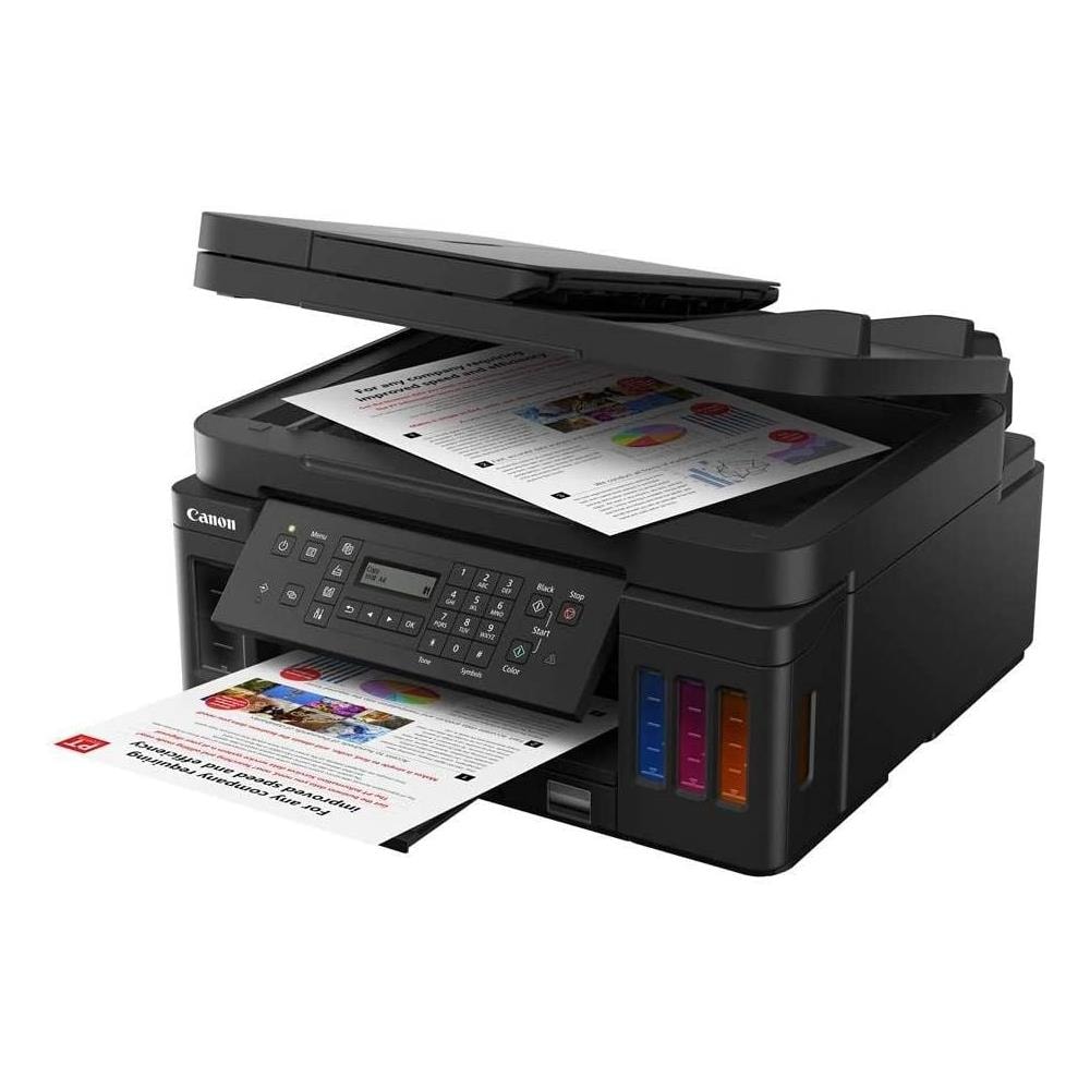 Stampante Multifunzione MegaTank Pixma G7050 Inkjet a Colori Stampa Copia Scansione Fax A4 13 ipm (B / N) 6,8 ipm (a Colori) Wi-Fi / Ethernet / USB - Foto 4