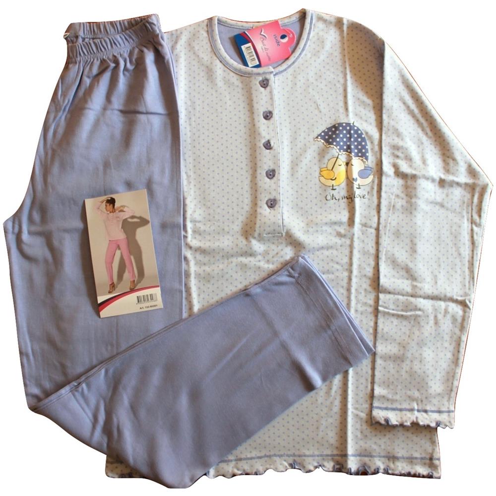 Iside Pigiama Donna Cotone Caldo Interlock Misura L Colore Violetta 80201 Eprice