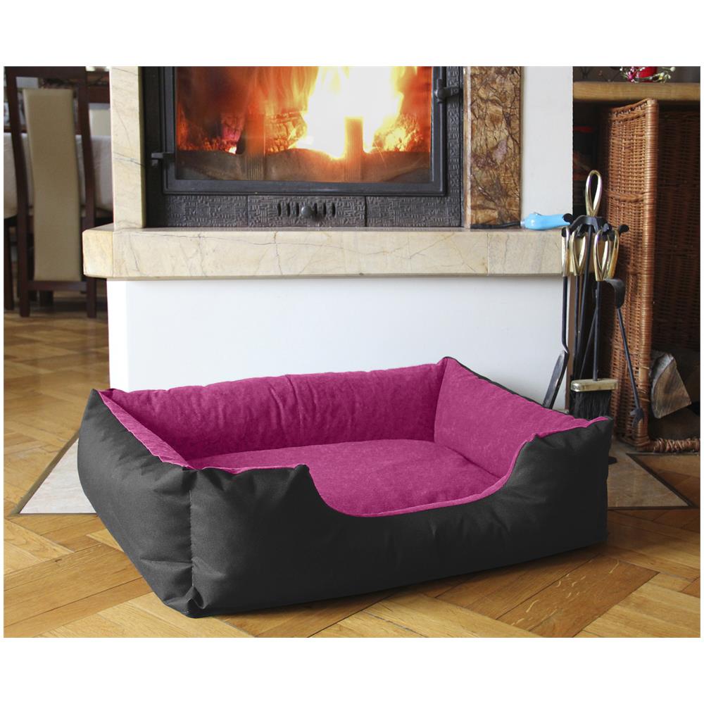 Lupi Letto Per Cane / gatto Cuccia Cuscino Per Cane, Divano Per Cane, Cestino Per Cane, Nero / rosa Xl - Foto 3