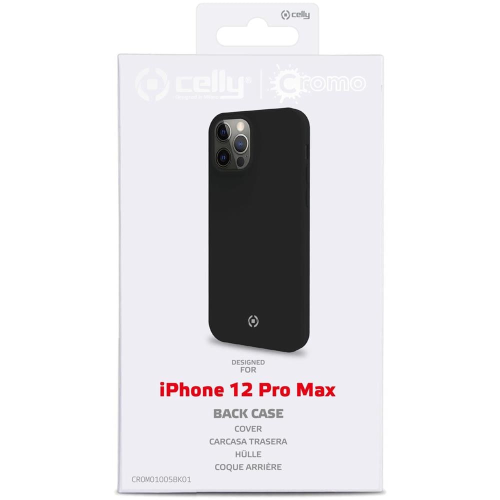 Cromo Custodia Per Cellulare 17 Cm (6.7'') Cover Nero - Foto 3