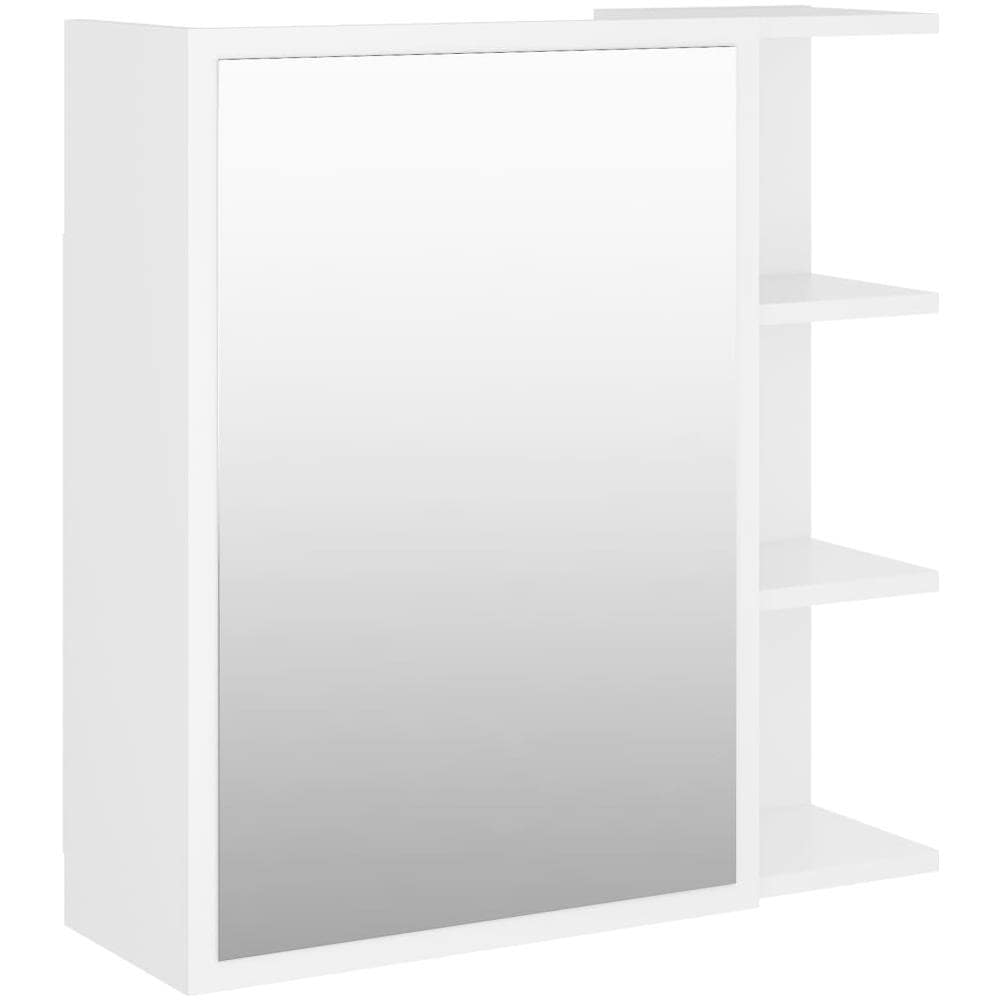 Armadietto a Specchio Bianco 62,5x20,5x64 cm Legno Multistrato - Foto 2