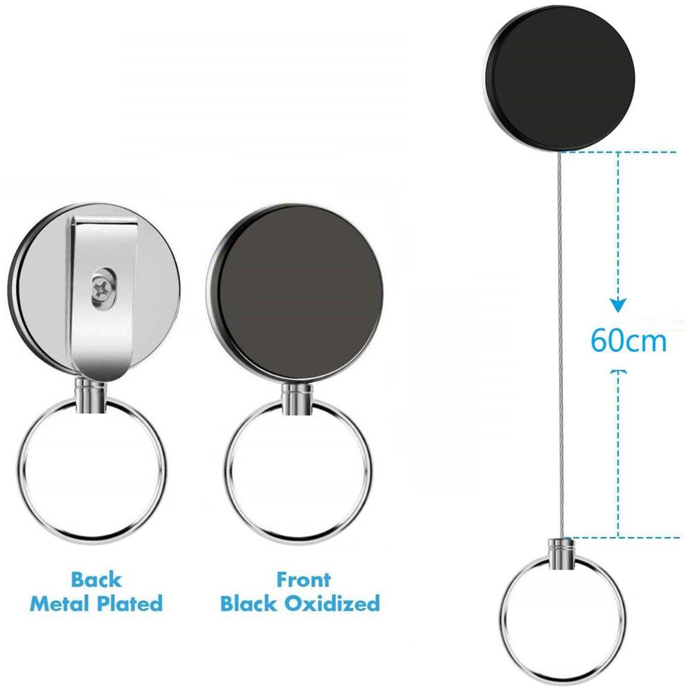 Portachiavi Estensibile Con Funzione Yo-yo E Cordino 62 Cm 1 Pack - Foto 2