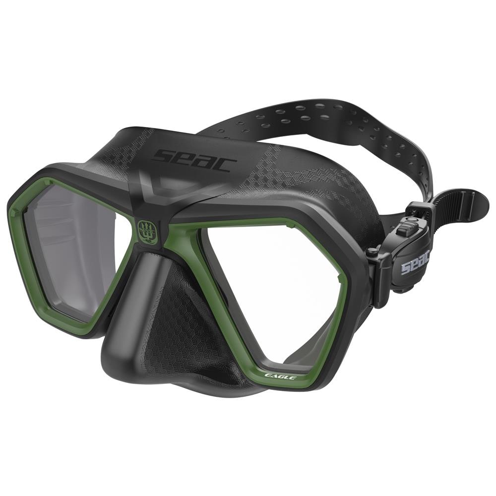 Maschera Eagle Black Trasparente Nero / verde - Foto 1