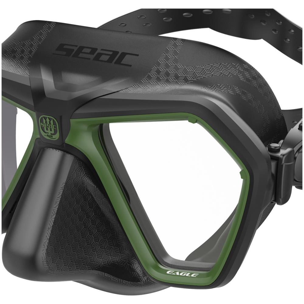 Maschera Eagle Black Trasparente Nero / verde - Foto 3