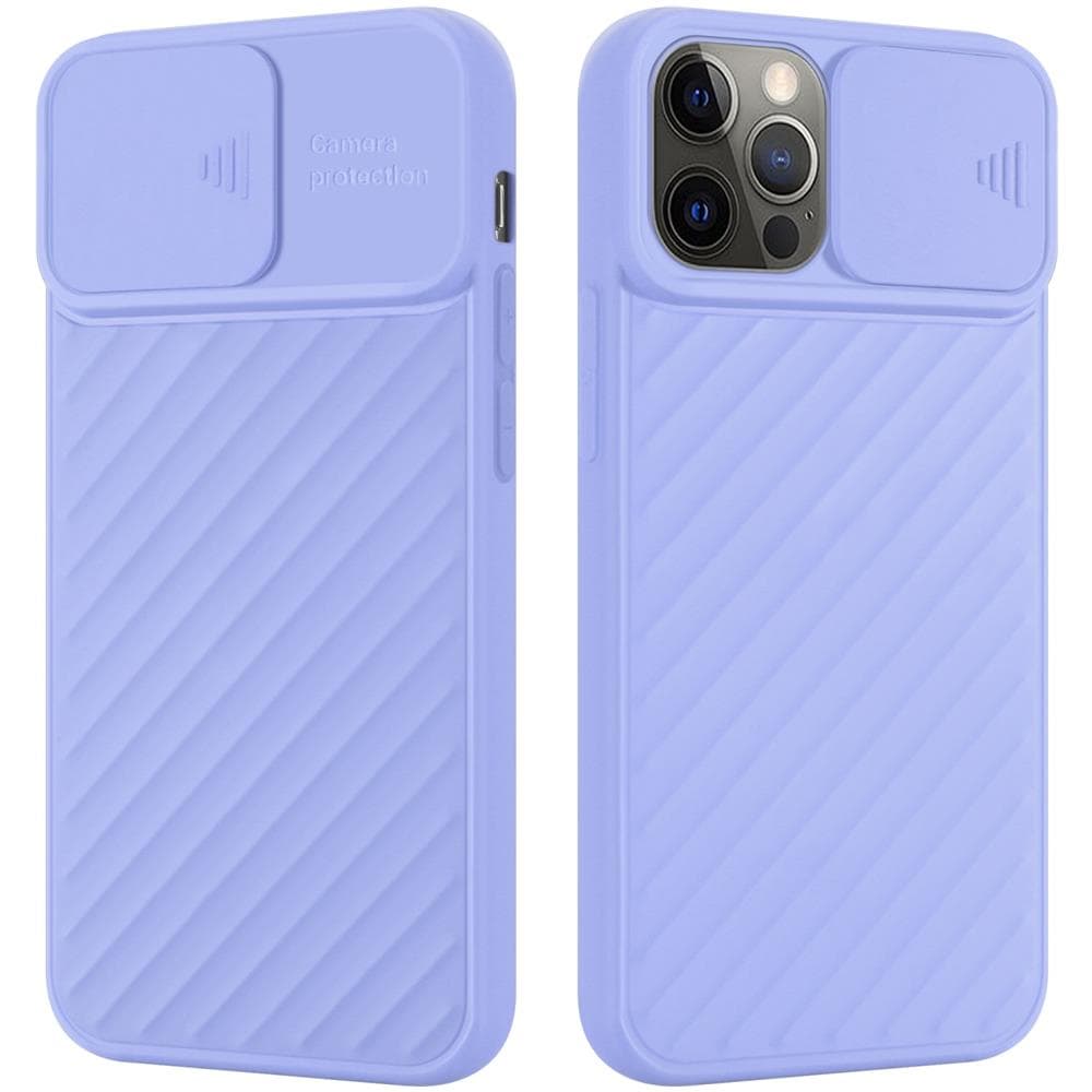 Custodia Compatibile Con Apple Iphone 12 Pro Max In Viola Opaco - Coperchio Protettivo In Silicone Tpu Flessibile E Con Protezione Per La Fotocamera - Foto 1