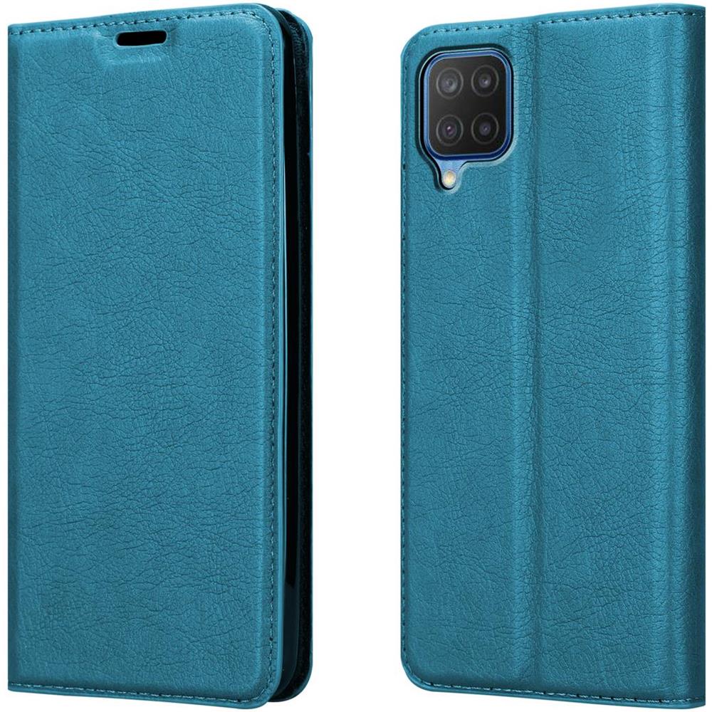 Custodia Compatibile Con Samsung Galaxy A12 / M12 In Turchese Petrolio - Coperchio Protettiva Con Chiusura Magnetica, Funzione Stand E Tasca Per Le Carte - Foto 8