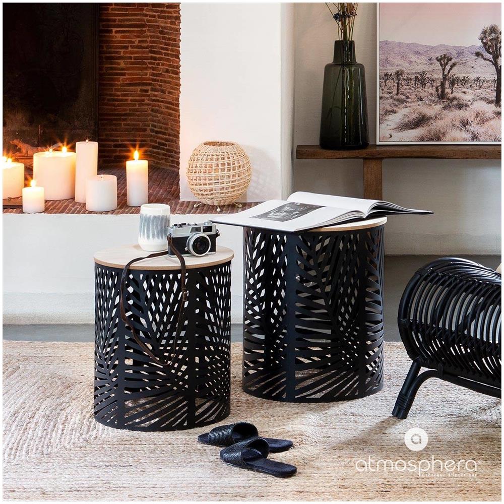 Set Di Tavolini, Motivo Foglia, 2 Pezzi - Foto 5