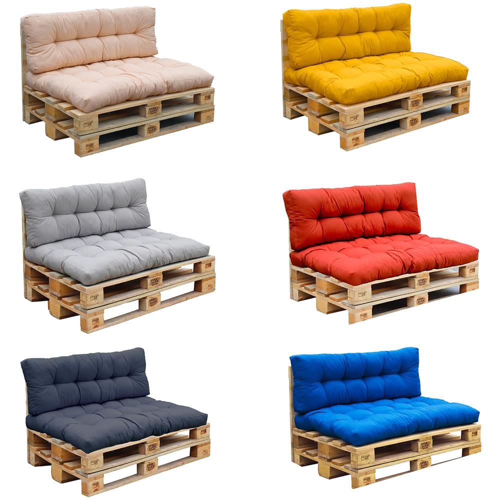 Set 2 Cuscini Da Esterno Grigio Antracite - Riouga - Foto 6