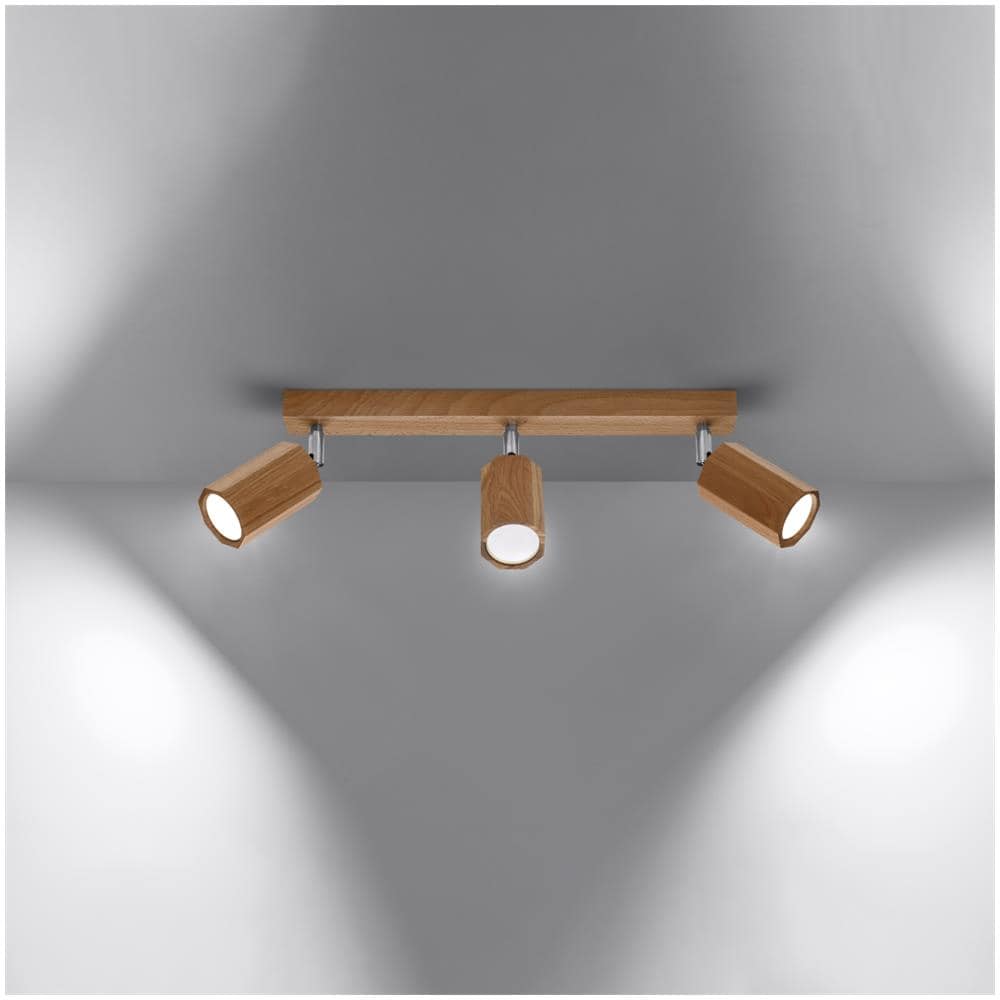 Applique Da Soffittpo In Legno Zeke 3 Legno 200x50x450 Mm Legno - Foto 11