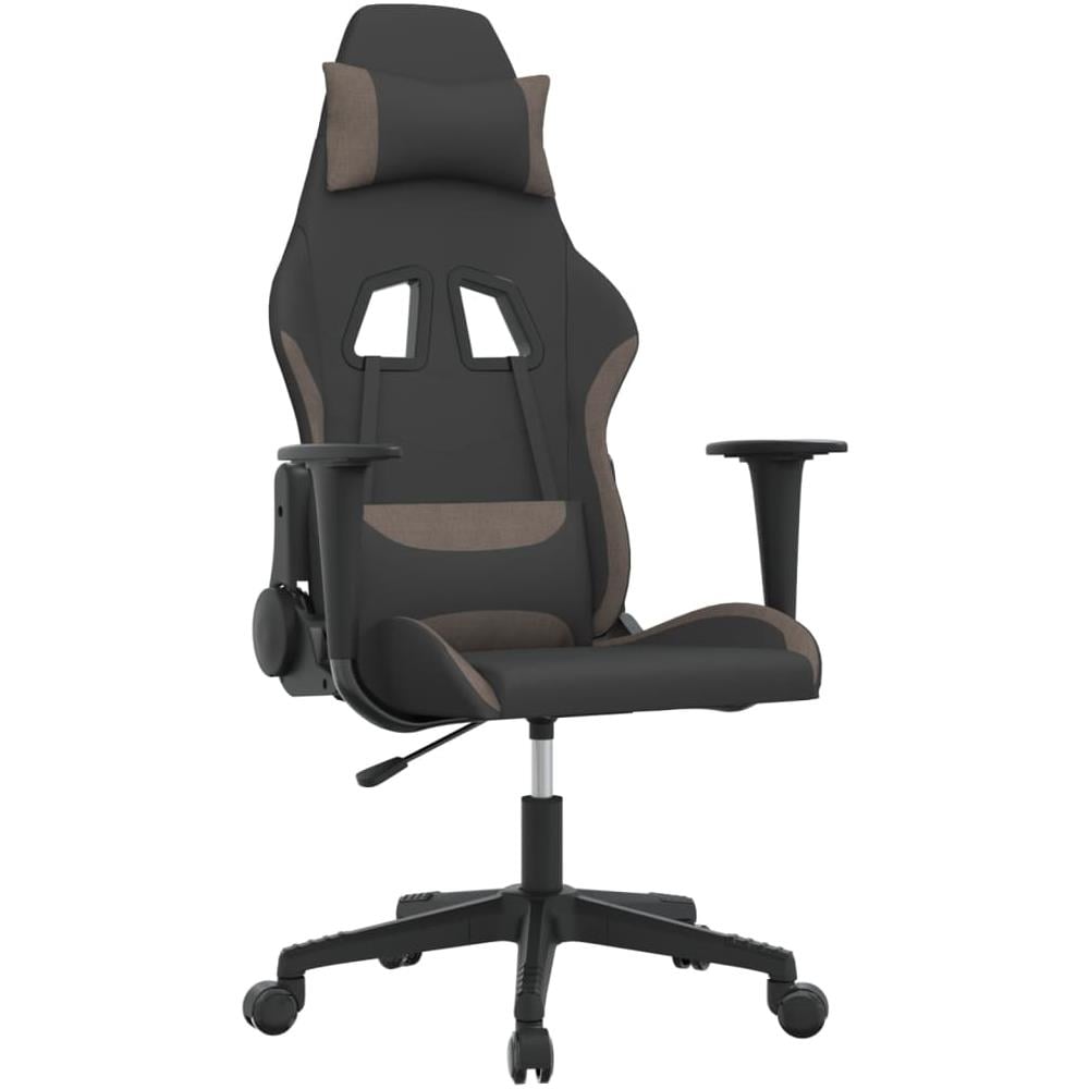 Sedia Da Gaming Nero E Tortora In Tessuto - Foto 2