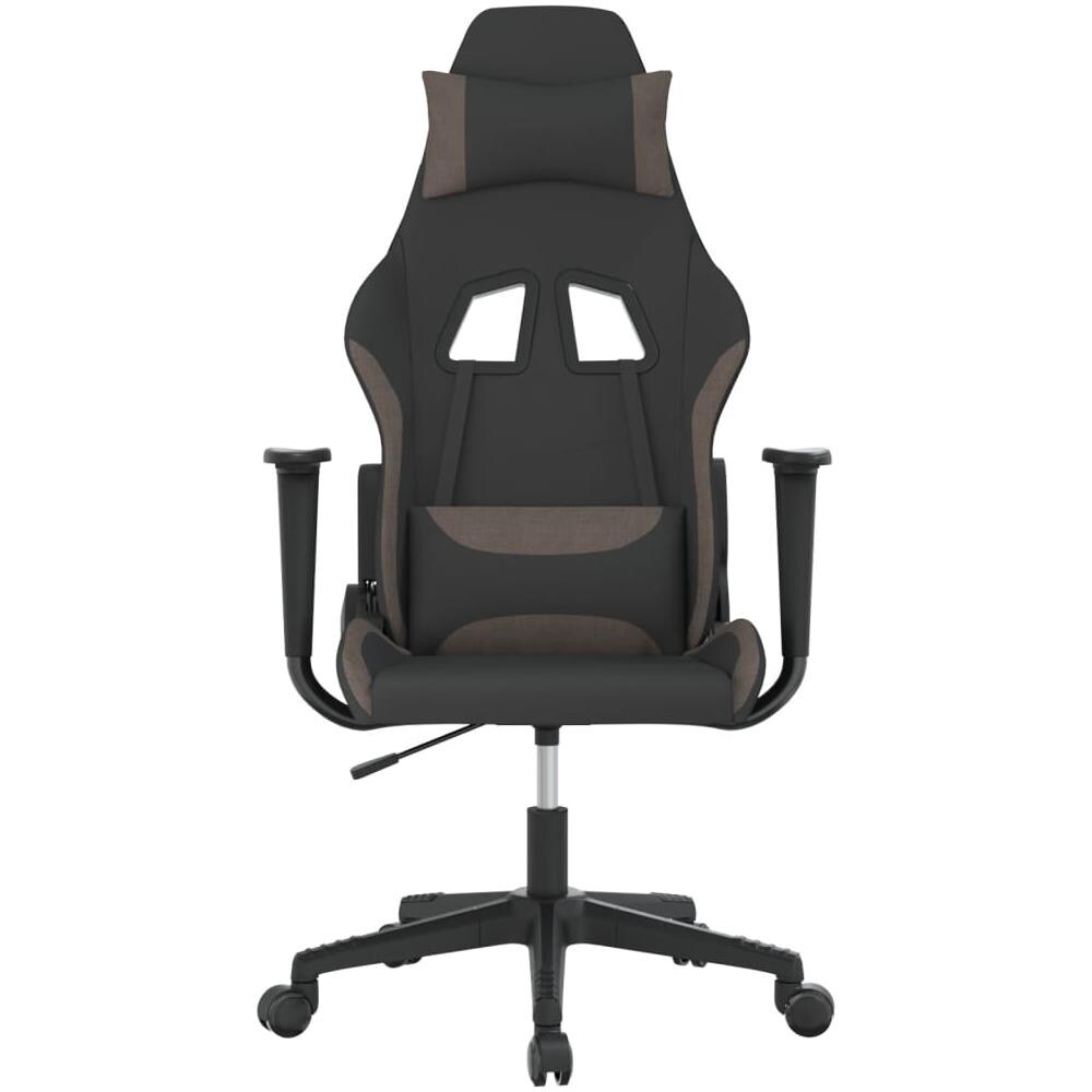 Sedia Da Gaming Nero E Tortora In Tessuto - Foto 3