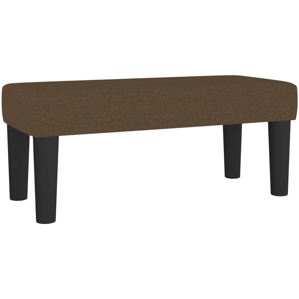 Panca Marrone Scuro 70x30x30 Cm In Tessuto - Foto 2