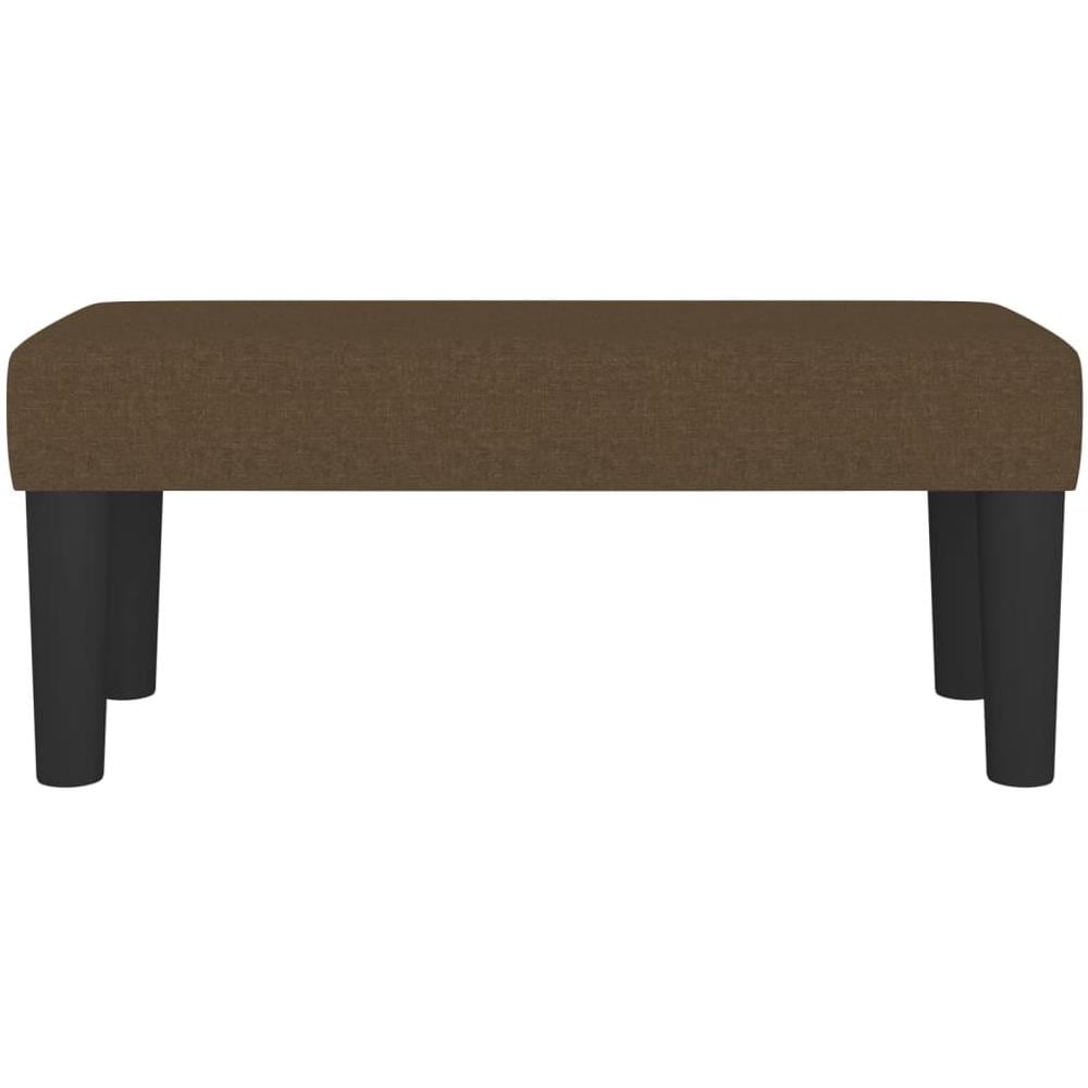 Panca Marrone Scuro 70x30x30 Cm In Tessuto - Foto 4