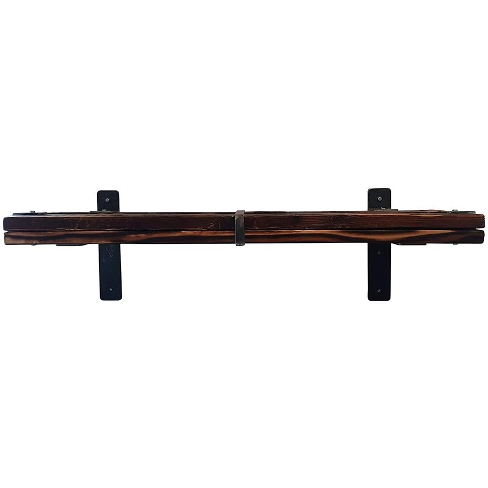 Mensola A Muro Llr (160 Cm, Naturale) Lemberg Mensola Pensile In Legno Design Industriale - Foto 3