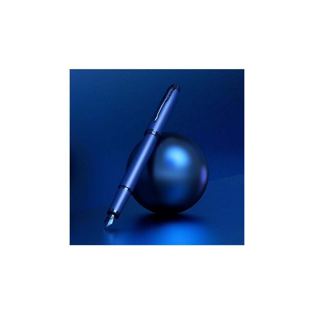 Im Monochrome Penna Stilografrica Tratto 0.9 Mm Inchiostro Blu Confezione Regalo - Foto 10