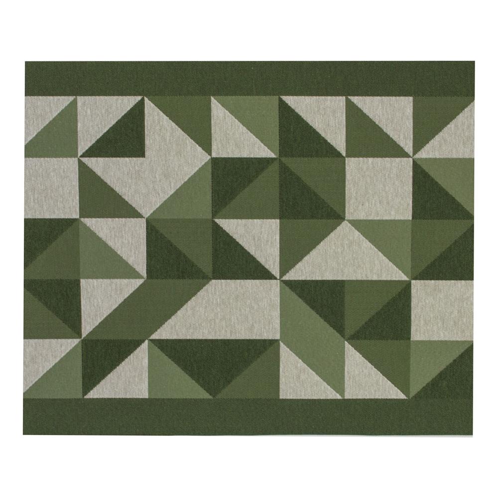 Tappeto Passatoia Cucina Antiscivolo Tessuto Jacquard Disegno Origami Verde 57x500 Verde - Foto 5