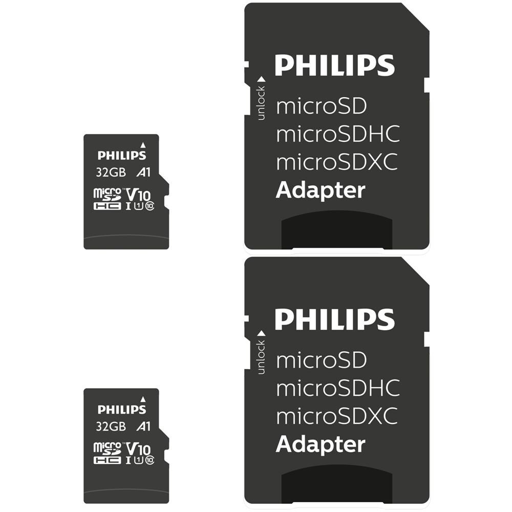Scheda di Memoria MicroSDHC con Capacità 32 GB Classe 10 + Adattore Colore Nero - Foto 2
