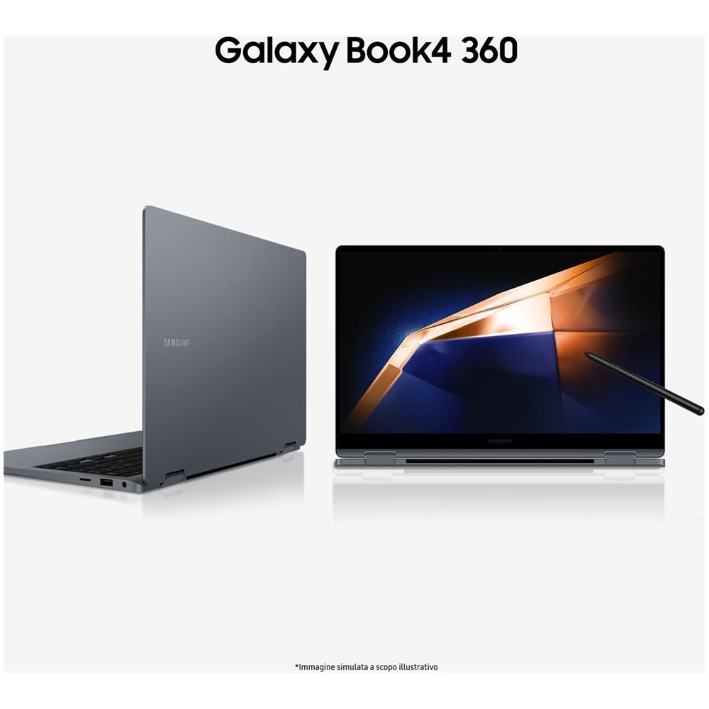 Galaxy Book4 360 Laptop, Intel® Core™ 5 120U, 16GB RAM, 512GB SSD, 15.6" Super AMOLED, Windows 11 Home, Moonstone Gray - Foto 2