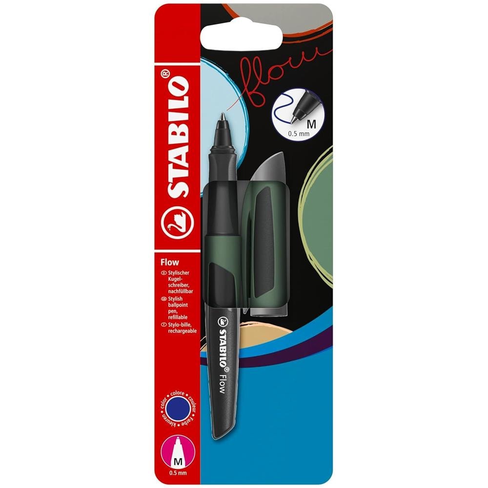 Flow - Penna a sfera in Muschio - Pack da 1 - Cartuccia inclusa - Foto 1