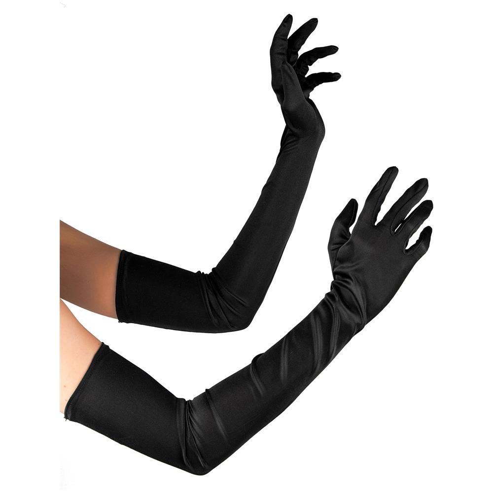 Guanti Lunghi Di Colore Nero Taglia Unica - Foto 2