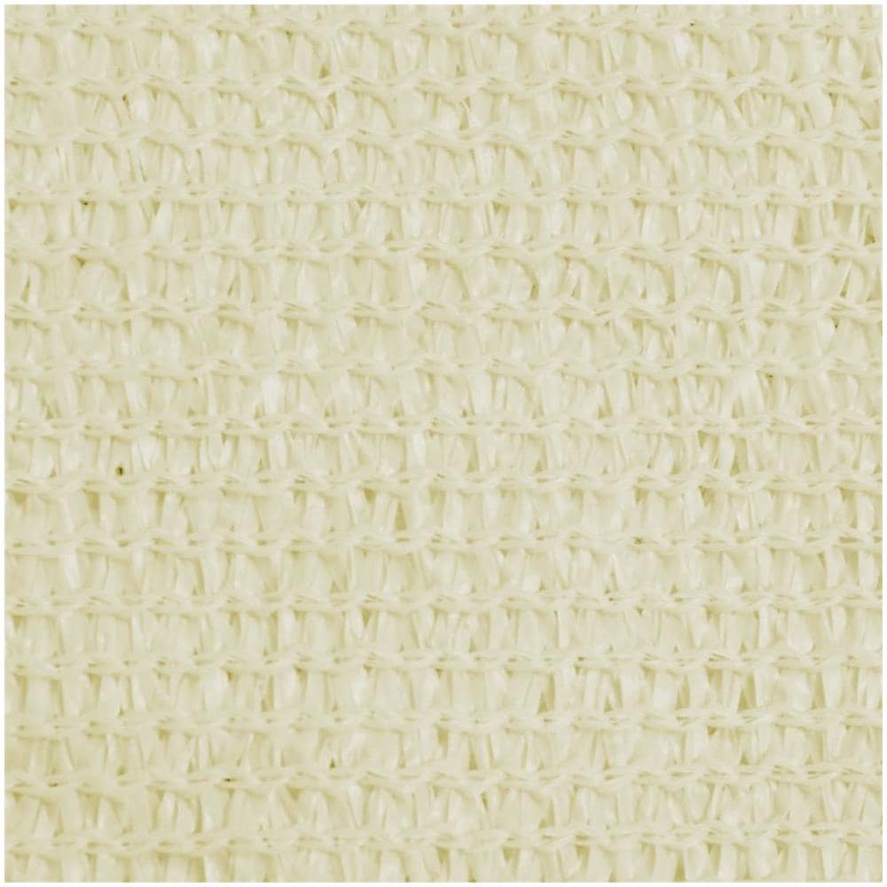 Parasole A Vela Hdpe Quadrato 3,6x3,6x3,6 M Crema - Foto 2