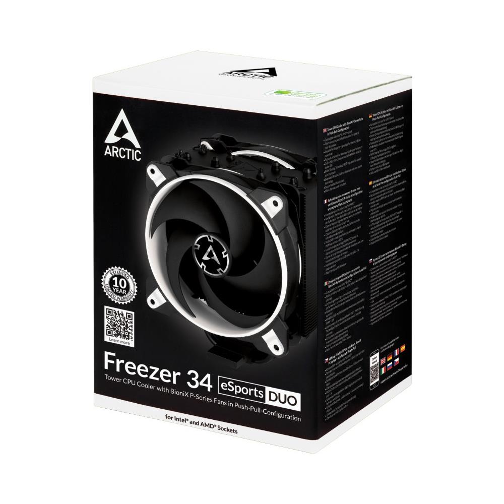 Dissipatore CPU ad Aria Freezer 34 eSports DUO per Socket Intel LGA 1150 / 1151 / 1155 / 2011 e Socket AMD AM4 - Nero / Bianco - Foto 7