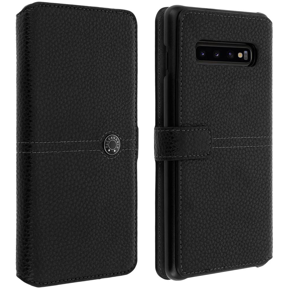 Custodia Galaxy S10 Plus Portafoglio Similpelle Granulata Nero - Foto 5