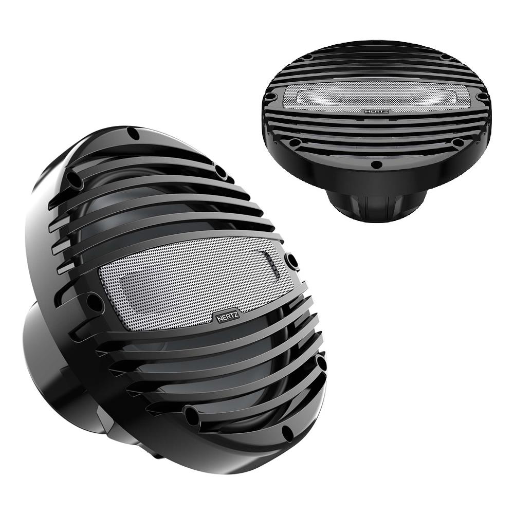 Coppia Altoparlanti Coassiali Con Illuminazione Led Rgb Hmx 8 Ld C Serie Marine 200 Mm 4 Ohm Nero - Foto 1