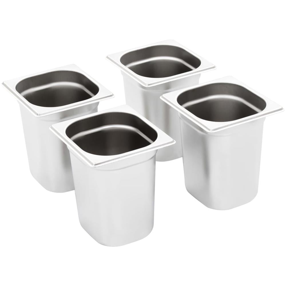 Contenitori Per Alimenti 8 Pz Gn 1/6 200 Mm In Acciaio Inox - Foto 2