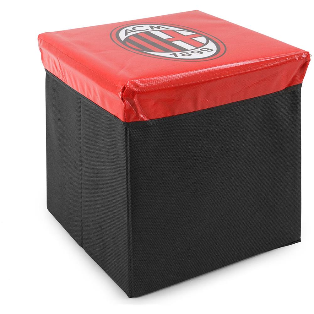 Pouf Contenitore A. c. Milan Ufficiale Smart Box Salvaspazio P692 - Foto 1