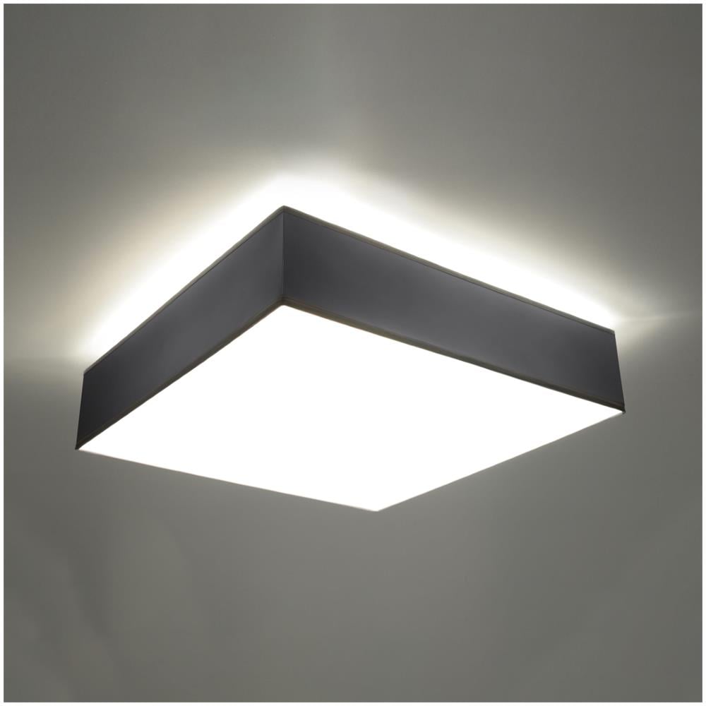 Lampada Da Soffitto Quadrata Per Cucina E Soggiorno, Modello Horus 45 Sl. 0140, 2 Luci, Luce Led E-27, Colore: Argento - Foto 15