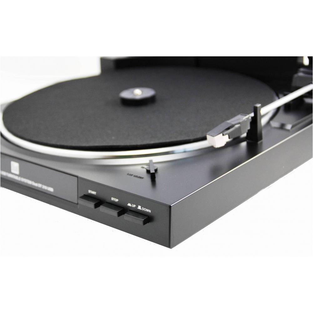 Giradischi USB DT 210-1 Trasmissione a Cinghia Nero - Foto 2