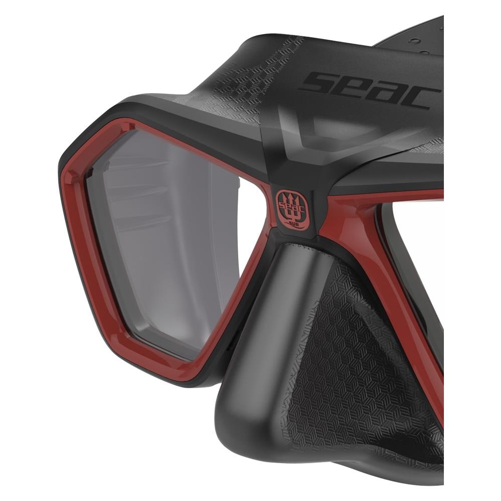 Maschera Eagle Black Trasparente Nero / rosso - Foto 2