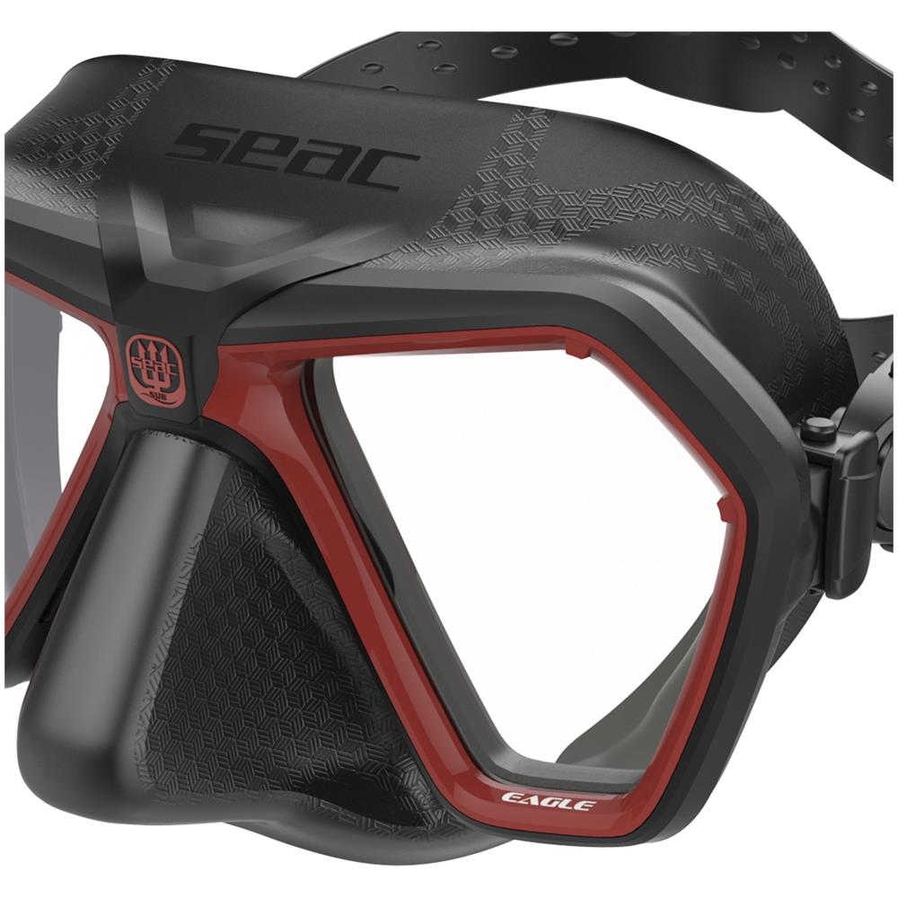 Maschera Eagle Black Trasparente Nero / rosso - Foto 3