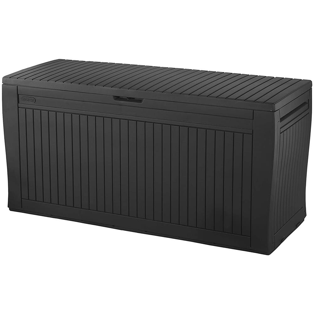 Baule Da Esterno Comfy In Resina Da 270 Litri, Grafite, 116.7 X 44.7 X 57 Cm - Foto 1
