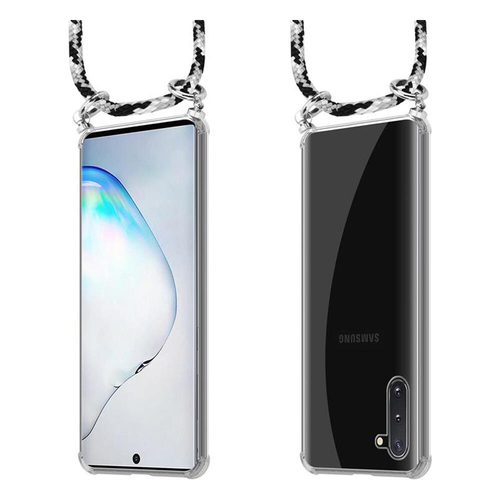 Catena Di Telefoni Cellulari Compatibile Con Samsung Galaxy Note 10 In Nero Camouflage - Coperchio Protettivo In Silicone Con Anelli D'argento, Cinturino In Corda E Custodia Staccabile - Foto 8