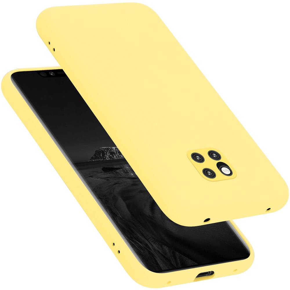 Custodia Compatibile Con Huawei Mate 20 Pro In Liquid Giallo - Coperchio Protettivo In Silicone Tpu Flessibile - Foto 1