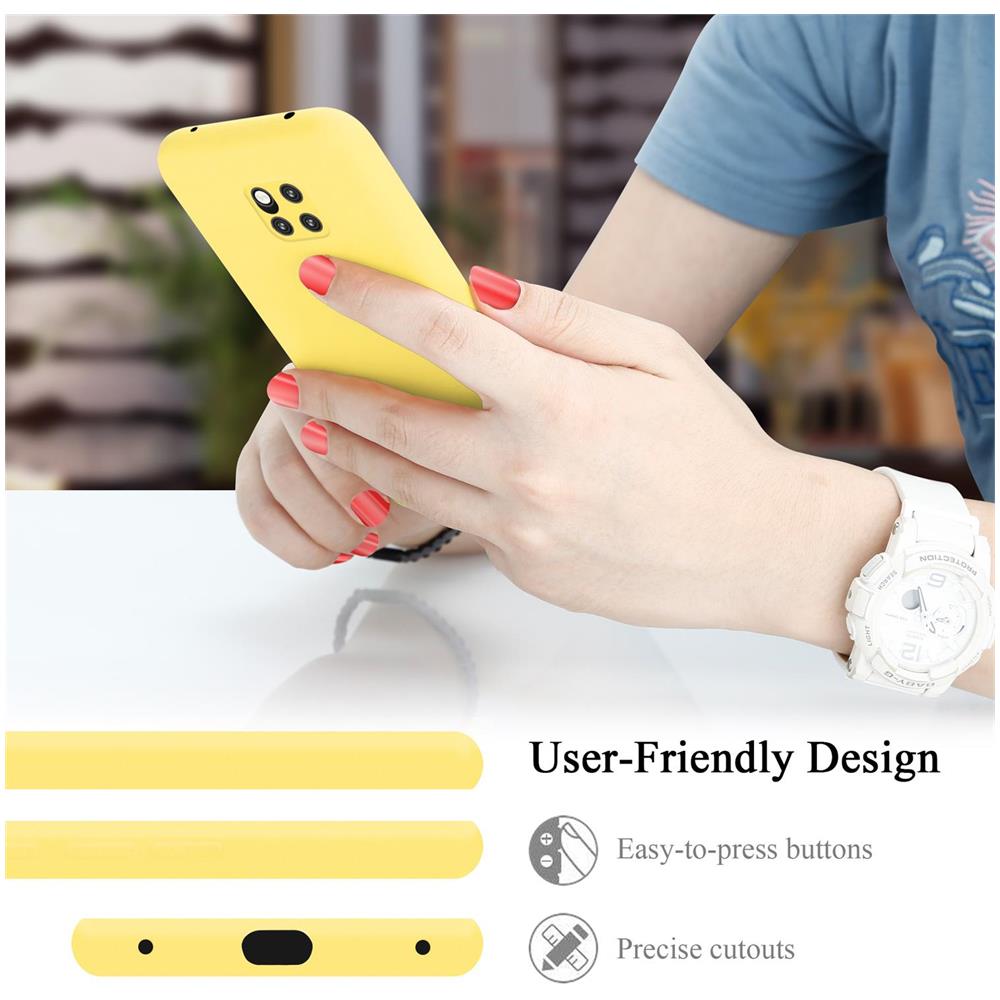 Custodia Compatibile Con Huawei Mate 20 Pro In Liquid Giallo - Coperchio Protettivo In Silicone Tpu Flessibile - Foto 7