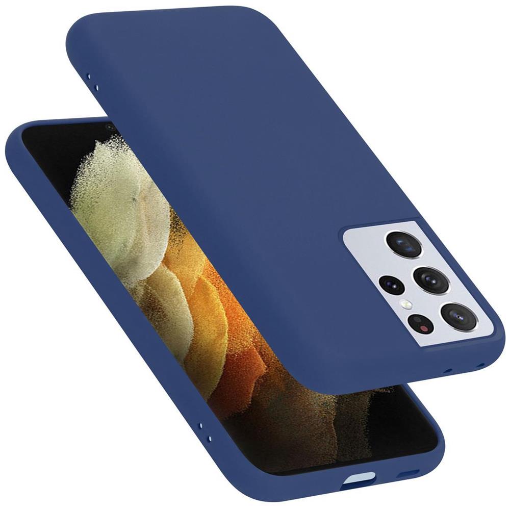 Custodia Compatibile Con Samsung Galaxy S21 Ultra In Liquid Blu - Coperchio Protettivo In Silicone Tpu Flessibile - Foto 1