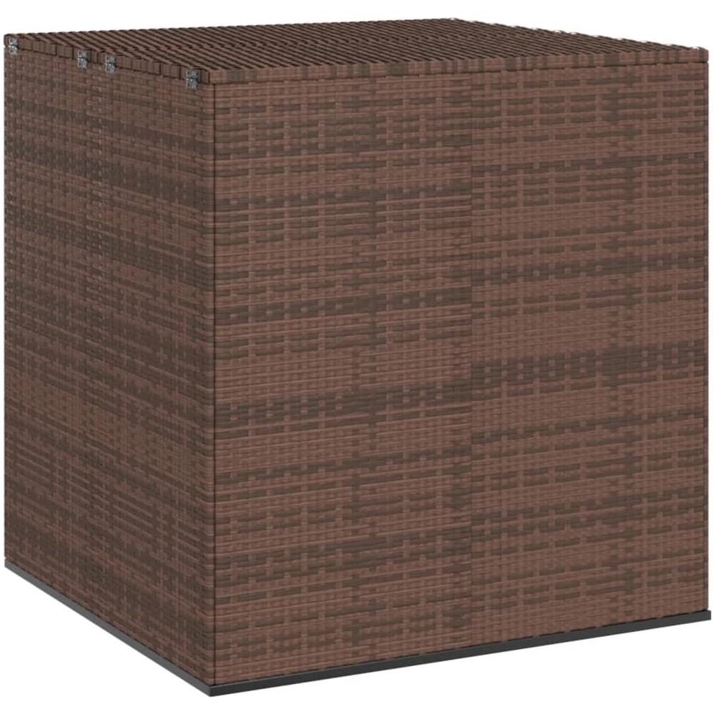 Contenitore Da Giardino In Rattan Pe 100x97,5x104 Cm Marrone - Foto 1