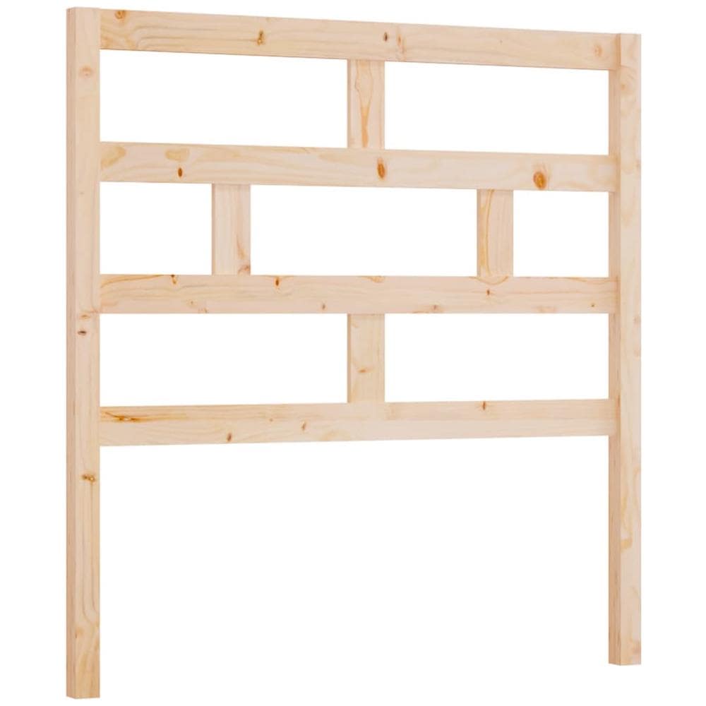 Testiera Per Letto 81x4x100 Cm In Legno Massello Di Pino - Foto 2