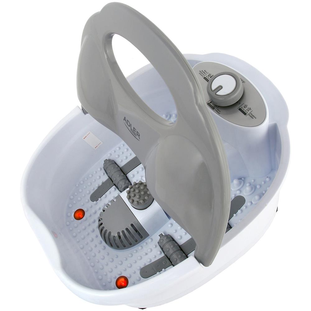 Ad 2167 Massaggiatore Per Piedi Con Massaggio Ad Acqua, A Bolle E A Vibrazione 80 W Bianco - Foto 8