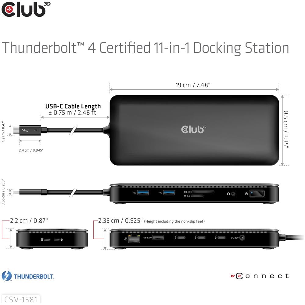 Docking Station 11 in 1 Certificata Thunderbolt 4 CLUB3D - Foto 10