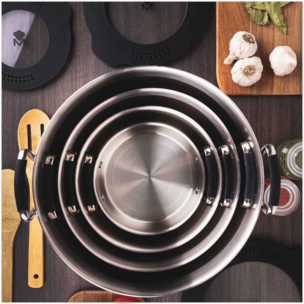 Casseruola In Acciaio Inox A Induzione Da 16 Cm Con Coperchio - Foto 2